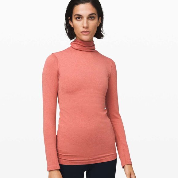 Lululemon Women's Yin Vibes Turtleneck - Peach - Picture 1 of 7